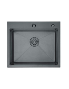 Fregadero Nova PADUA5545N  1C 50X54  Inox negro