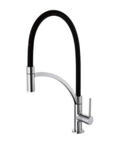 Grifo Monomando Nova FR25  ALCOR  flexible  negro