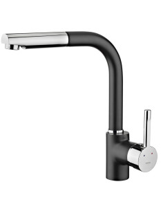 Grifo Teka ARK938  cromo negro  extraible 