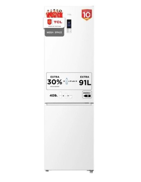 Combi TCL RP409BWE1EU  185x60cm  E  Mega Space