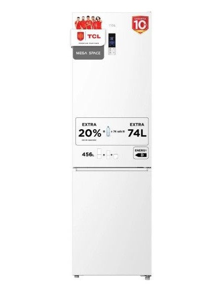 Combi TCL RP456BWE1EU  201x60cm  E  Blanco  MultiA