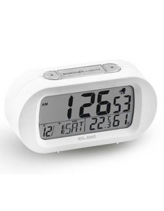 Reloj despertador Elbe RD009B  digit  blanco temp 
