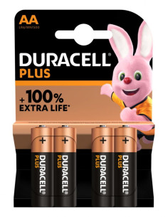 Pila Duracell Alcalina Plus Power AA LR06 K4
