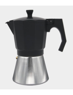 Cafetera Aluminio Bastilipo MOKKA12N  12 t  Negra