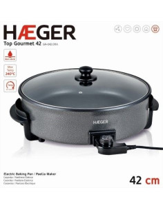 Paellera Electrica Haeger GR042011A  42cm  7cm pro